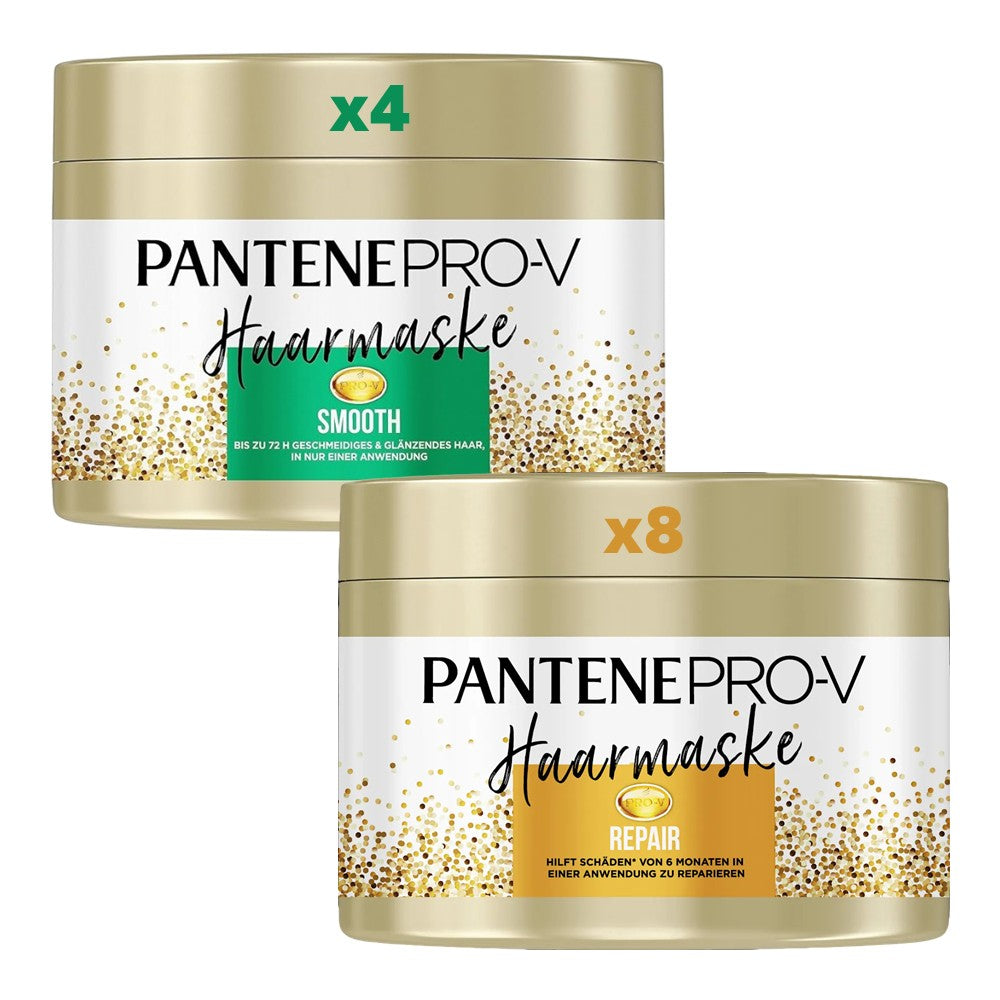 Pantene - Display - Haarmasker - Repair & Smooth - 2 Assortimenten - 12x450ml
