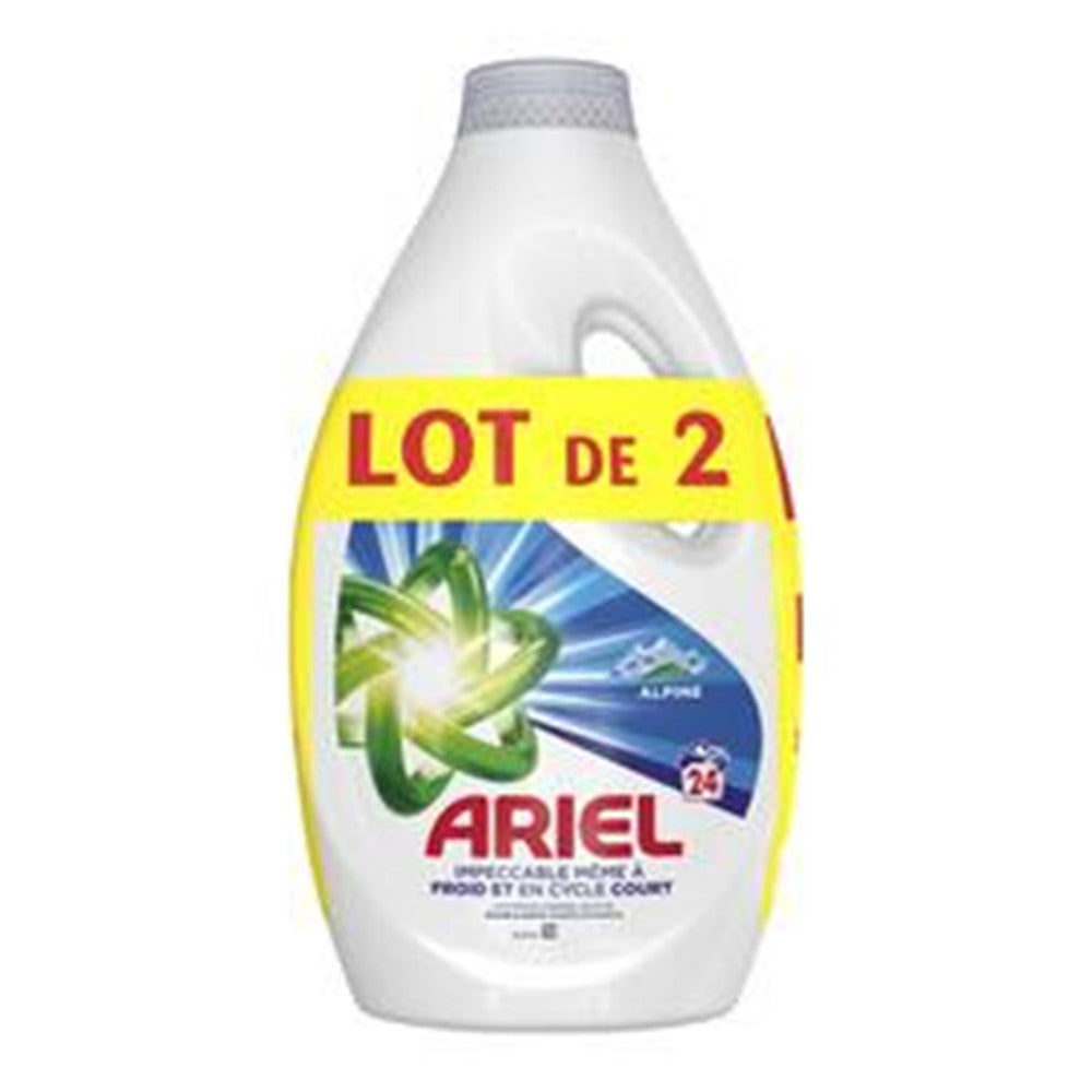 Ariel - Wasmiddel - Vloeibaar - Alpine - 2 x 24Wb/1080ml