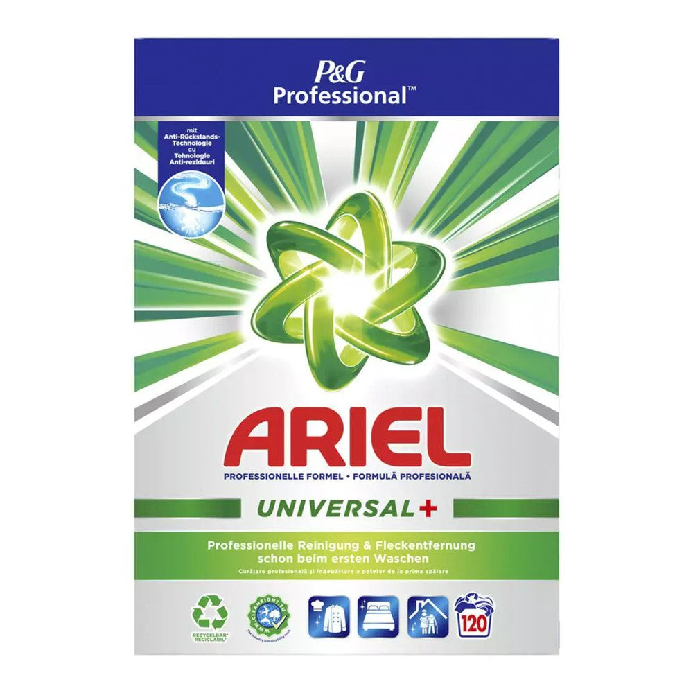 Ariel - Wasmiddel - Poeder - Professional - Universal + - 120Wb/7.20kg