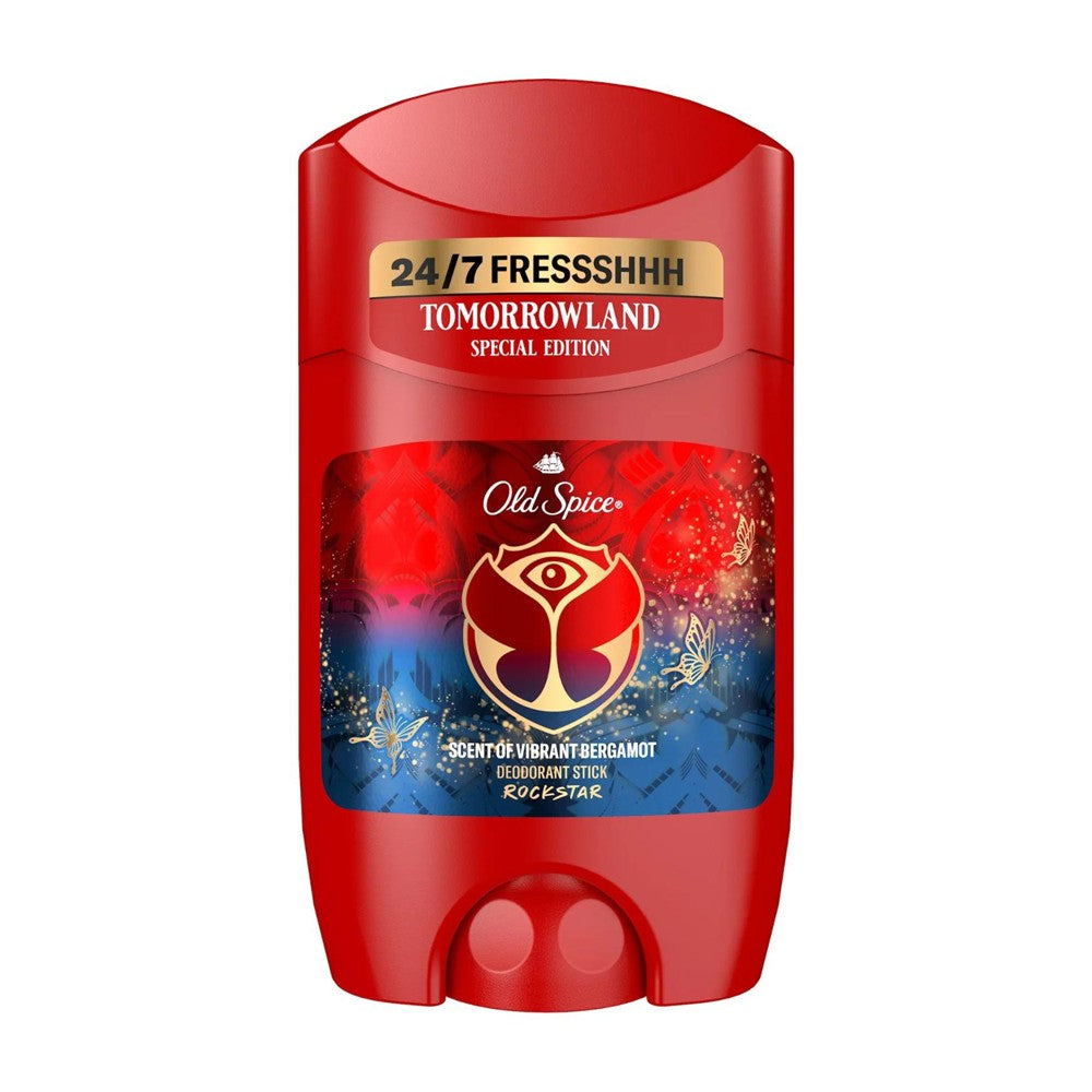 Old Spice - Deodorant - Stick - Rockstar - Scent of Vibrant Bergamot - Tomorrowland Edition - 50ml