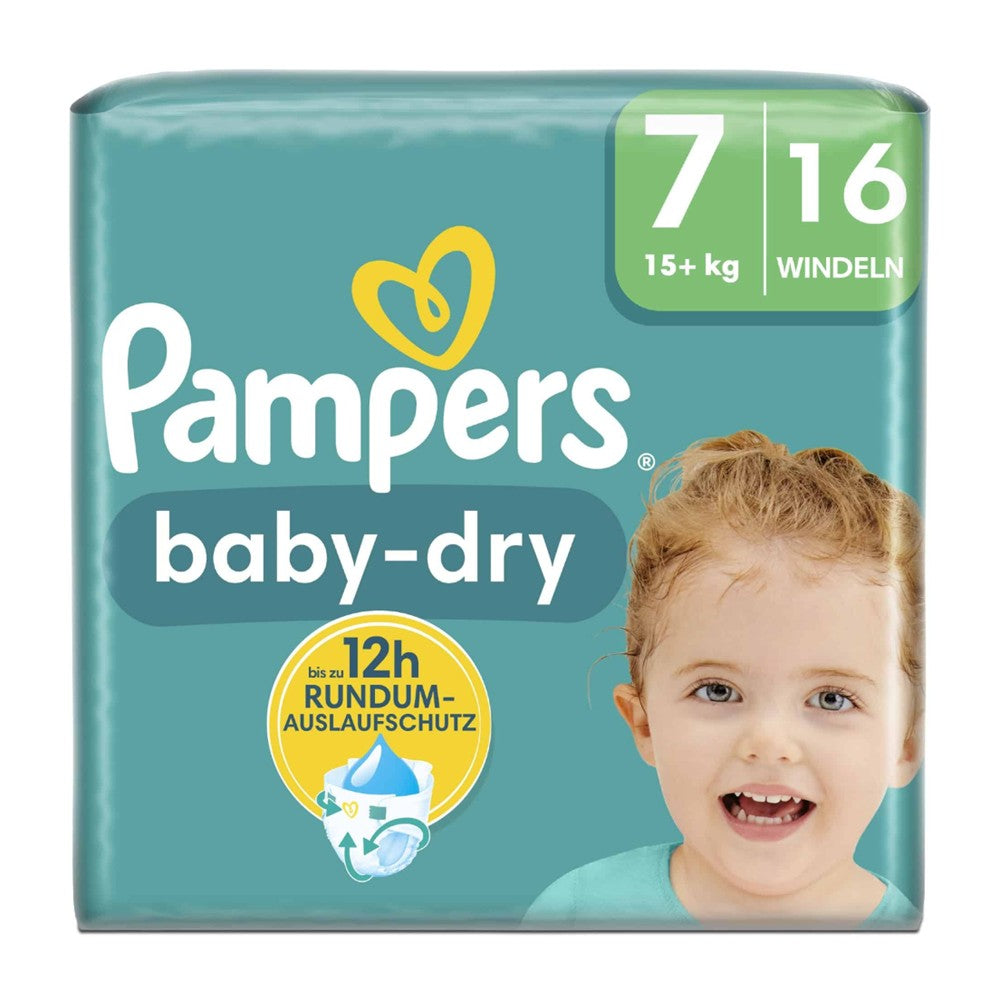 Pampers Baby-Dry - Luiers - Size 7 - 15+kg - 16 Stuks