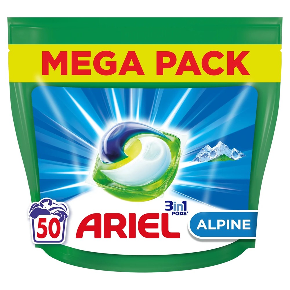 Ariel - Wasmiddel - Pods - 3in1 - Alpine - 50Wb/1015g