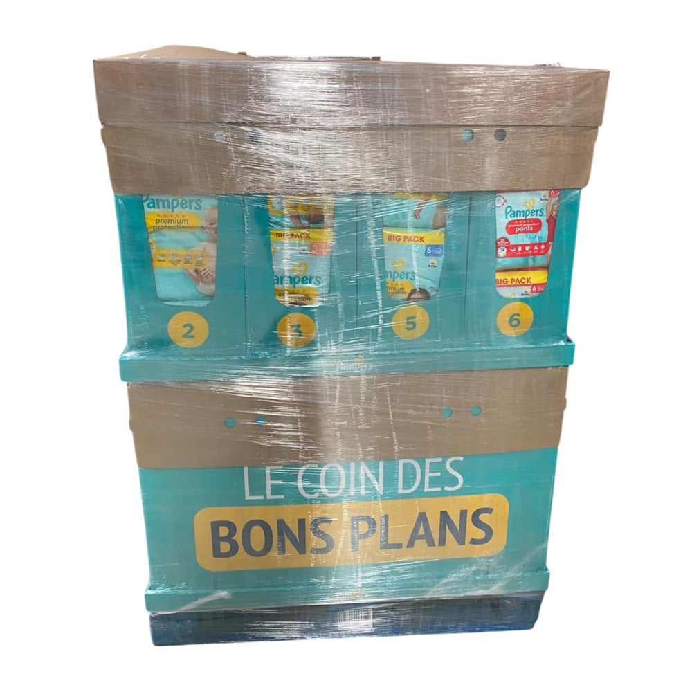 Pampers Premium Protection - Display - Babyluiers - 8 Assortimenten - 109 Stuks