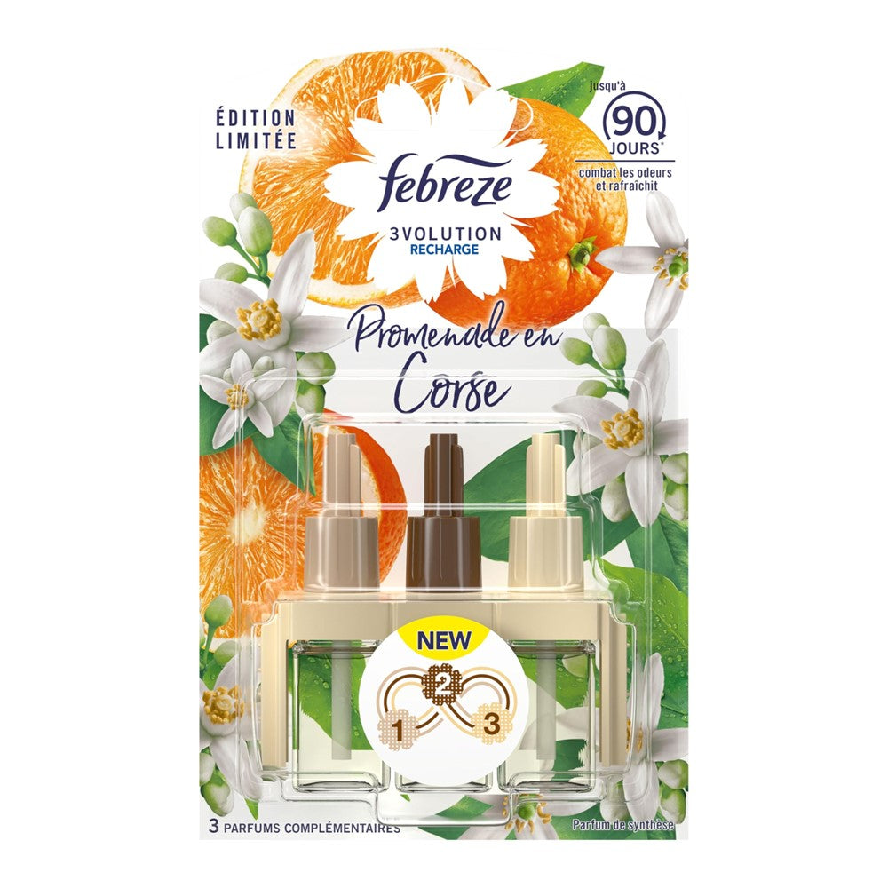 Febreze - Luchtverfrisser - Starterset - 3 Volution - Walk in Corsica - 20ml