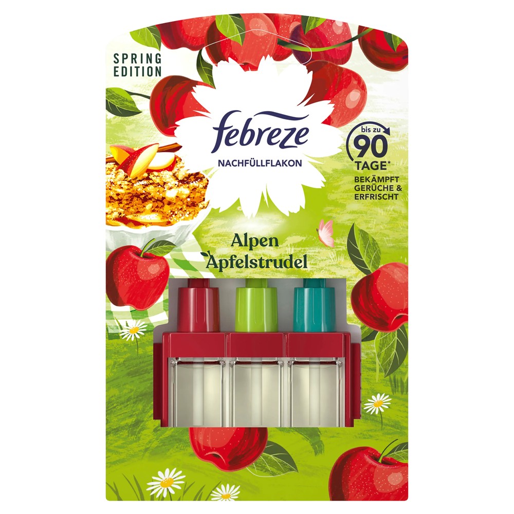Febreze - Elektrisch Luchtverfrisser - Navulling - 3 Volution - Alpine Apple Strudel - 20ml