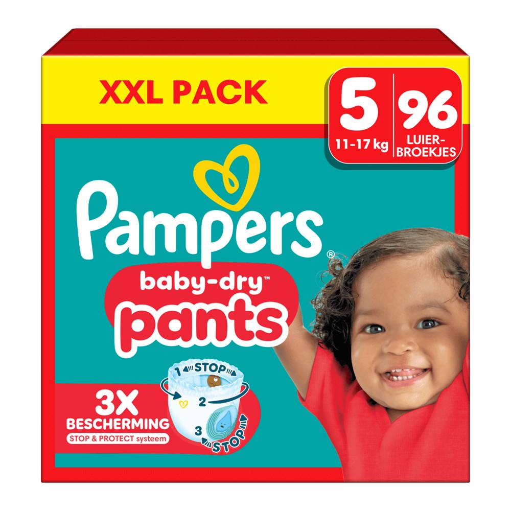 Pampers Baby-Dry - Luiers - Size 5 - 11-17kg - XXL Pack - 96 Stuks
