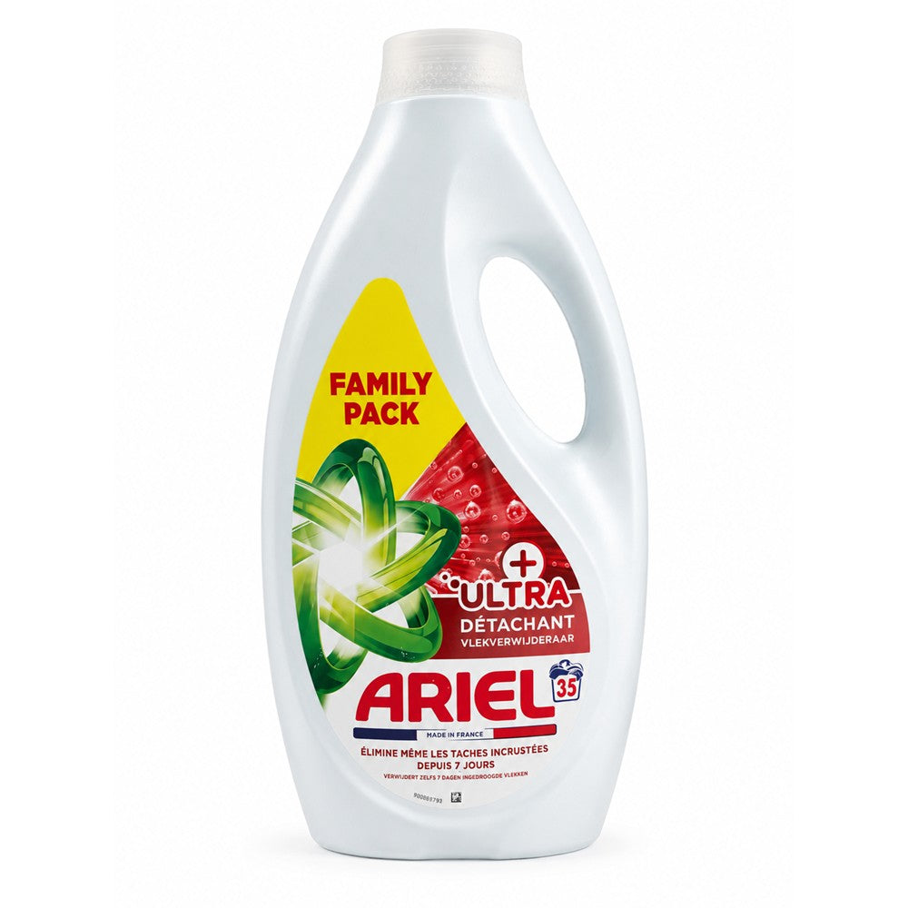 Ariel - Wasmiddel - Vloeibaar - Ultra+ - Vlekverwijderaar - 35Wb/1575ml