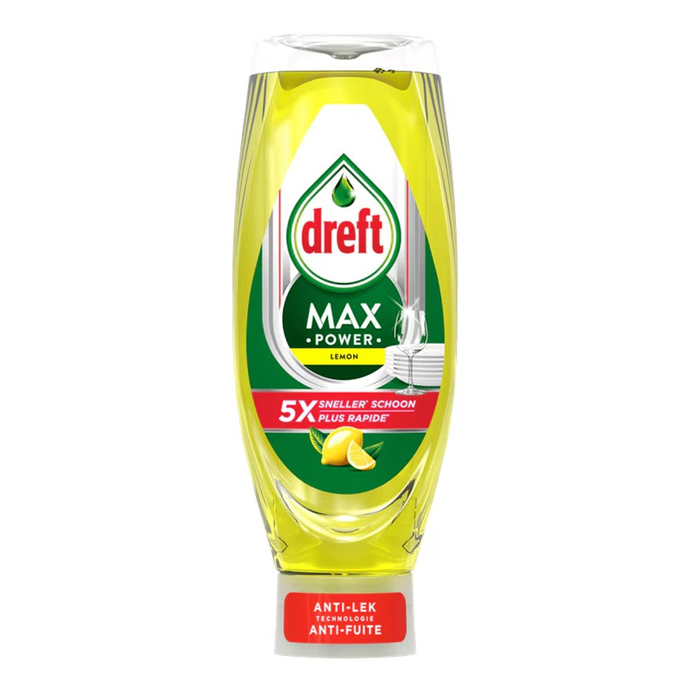Dreft - Afwasmiddel - Vloeibaar - Max Power - Lemon - 730ml