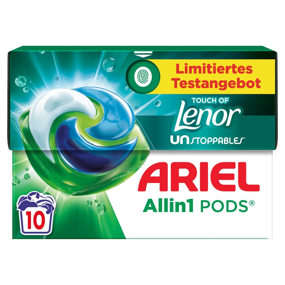 Ariel - Wasmiddel - Pods - Allin1 - Universal+ - Touch of Lenor Unstoppables - 10Wb/211g