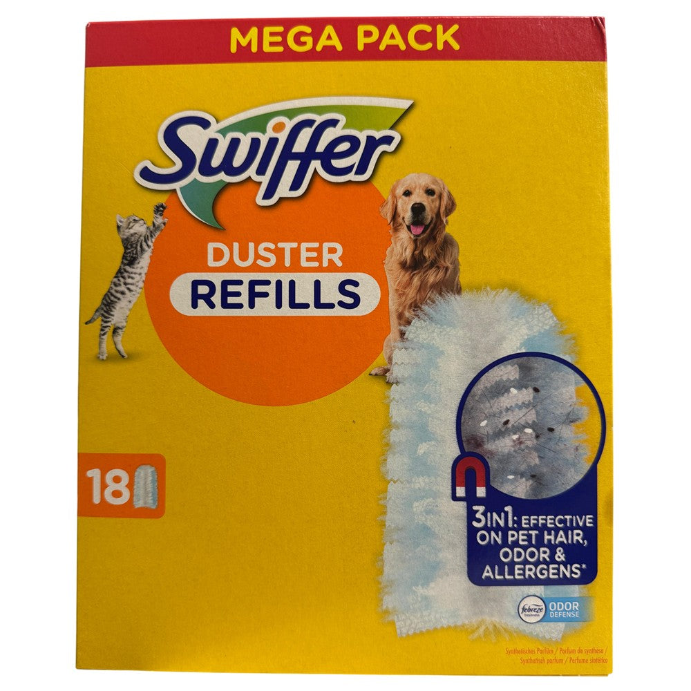 Swiffer - Duster - Navulling - Febreze Odor Defence - Pet - 18 Stuks