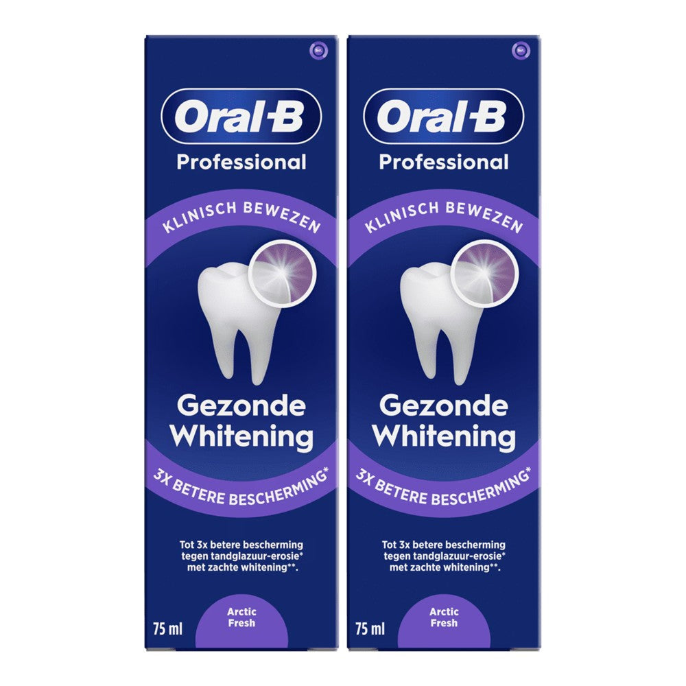 Oral B Professional - Tandpasta - Healty Whitening - Arctic Fresh - 2 x 75ml