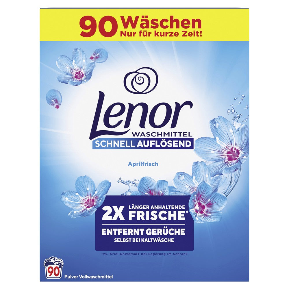 Lenor - Wasmiddel - Waspoeder - April Fresh - 90Wb/4950g