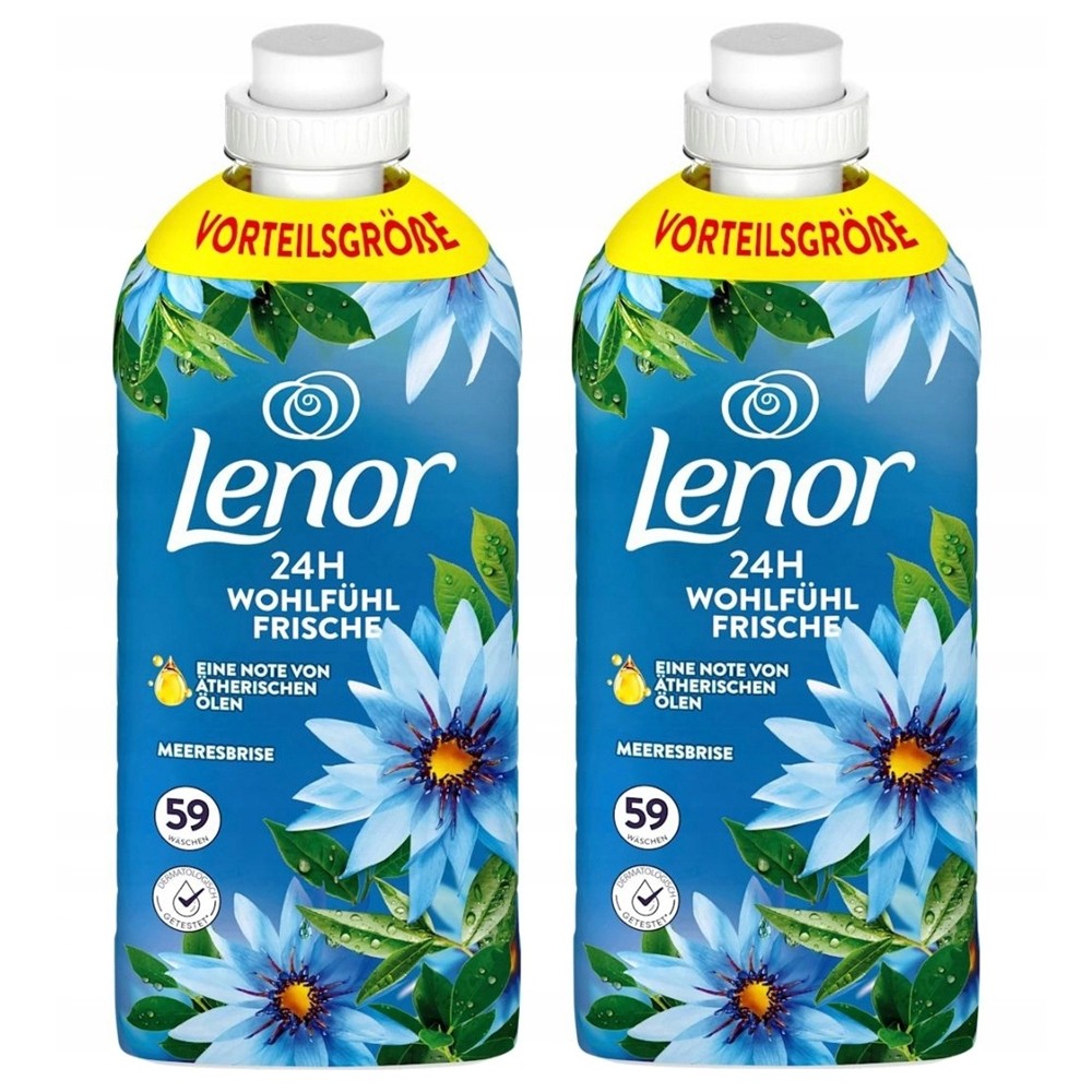 Lenor - Wasverzachter - Vloeibaar - Zeebries - 2x59Wb/1239ml