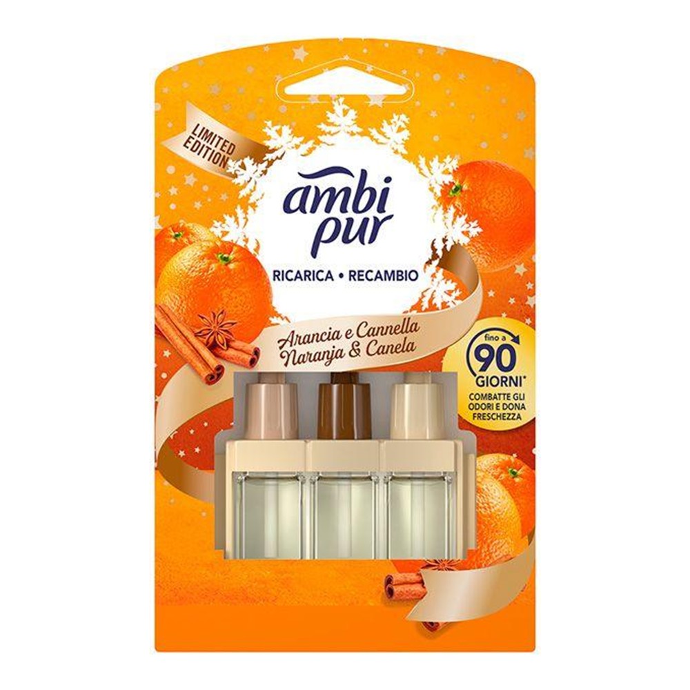 Ambi Pur - Luchtverfrisser - Starterset - 3 Volution - Sinaasappel en Kaneel - 20ml