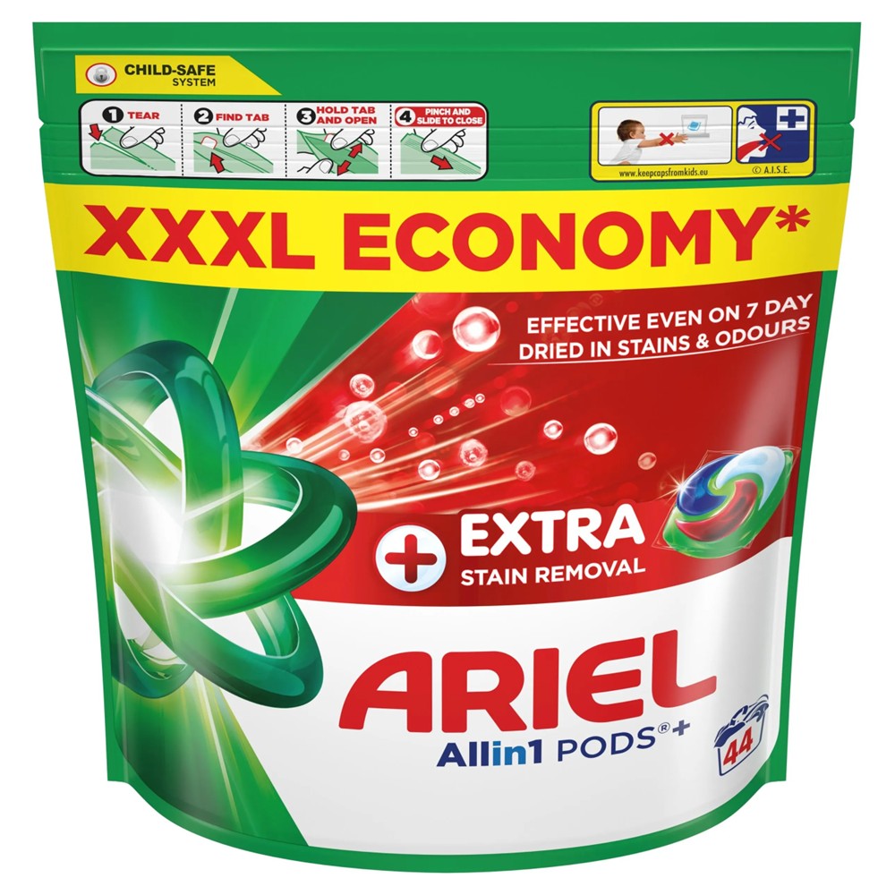 Ariel - Wasmiddel - Pods - All-in1+ - Extra Stain Removal - 44Wb/1078g
