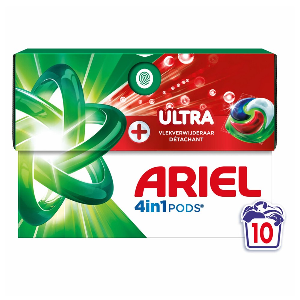 Ariel - Wasmiddel - Pods - Ultra Vlekverwijderaar - 4in1 - 10Wb/233g