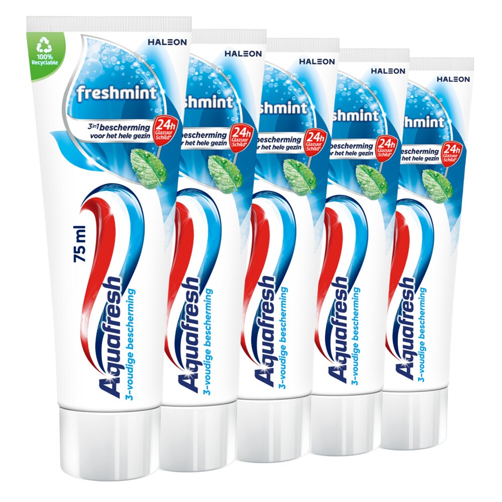 Aquafresh - Tandpasta - Freshmint - 5x75ml