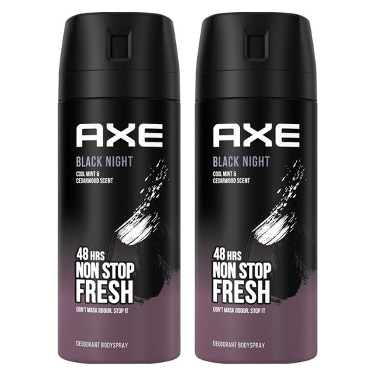 Axe - Deodorant - Spray - Black Night - Cool Mint & Cedarwood - 2x150ml