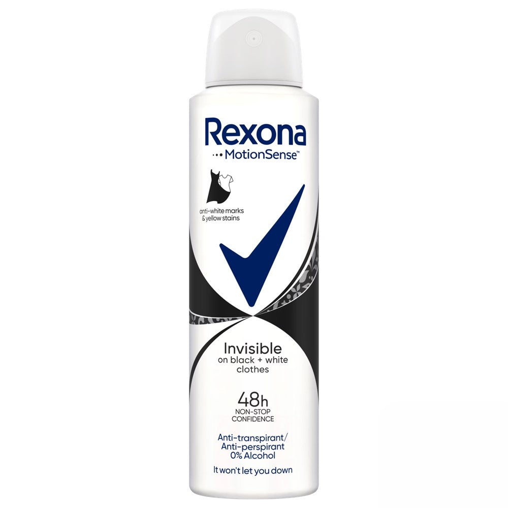 Rexona - Deodorant - Spray - Invisible On Black & White Clothes - 150ml