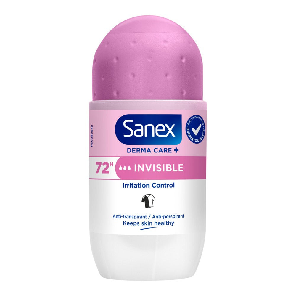 Sanex Derma Care + - Deodorant - Roller - Invisible - Irritation Control - 53ml