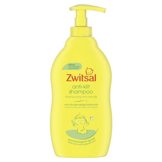 Zwitsal - Babyshampoo - Met Pomp - Anti-Klit Shampoo - 400ml