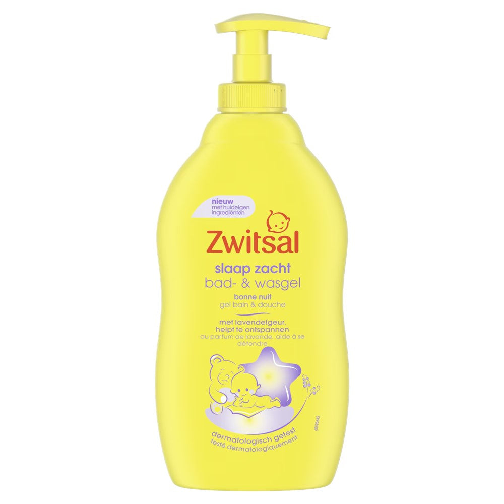 Zwitsal - Douchegel - Met Pomp - Slaap Zacht - Lavendel - 400ml