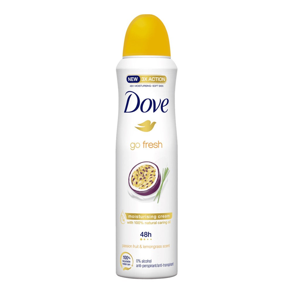 Dove - Deodorant - Spray - Go Fresh - Passion Fruit & Lemongrass Scent - 150ml