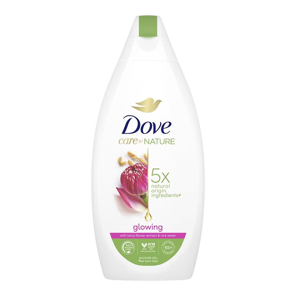 Dove - Douchegel - Care by Nature - Glowing - With Lotus Flower Extract & Rice Water - 400ml