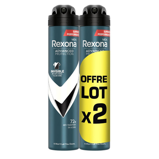 Rexona Men - Deodorant - Spray - Invisible Black & White - 2x200ml