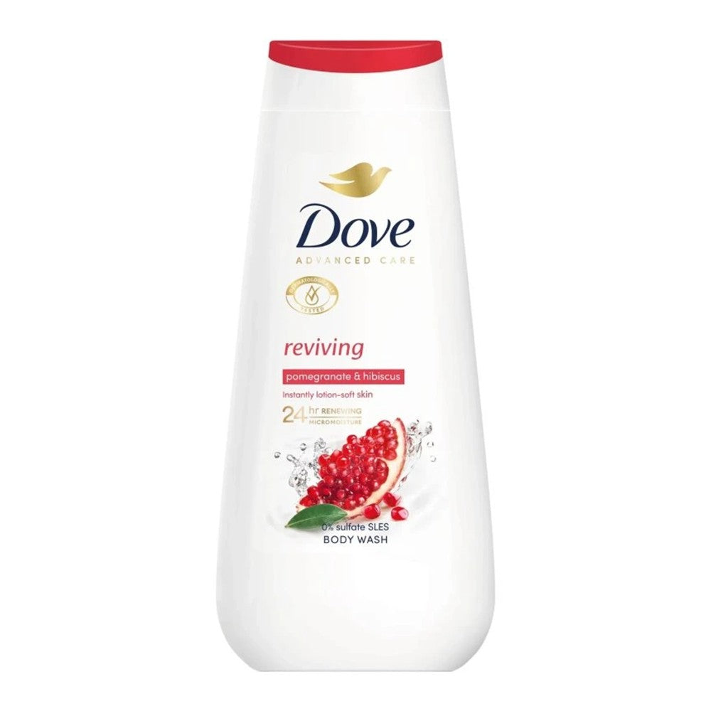 Dove - Douchegel - Advanced Care - Reviving - Pomegranate & Hibiscus - 225ml