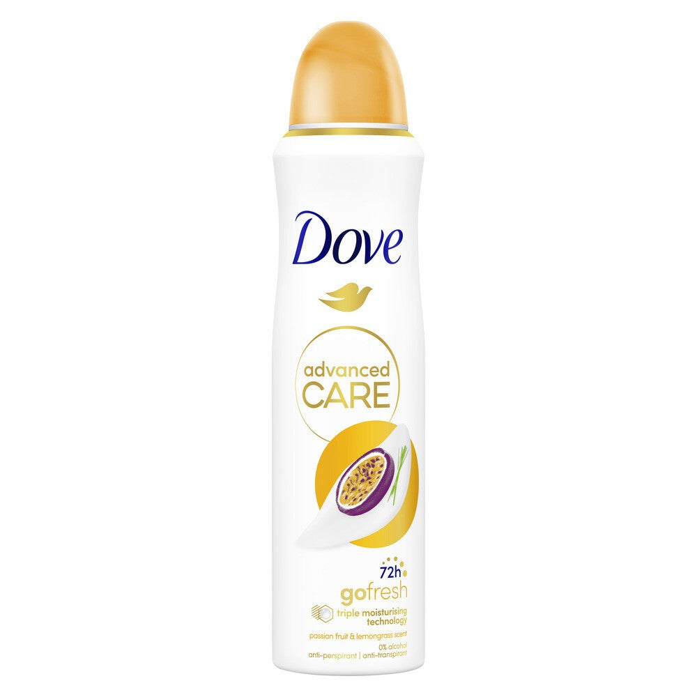 Dove - Deodorant - Spray - Advanced Care - Passion Fruit & Lemongrass Scent - 150ml