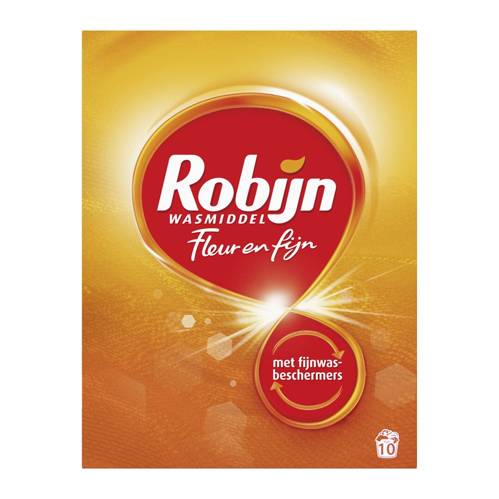 Robijn - Wasmiddel - Poeder - Fleur & Fijn - Houdt Kleuren Stralend - 10Wb/550g