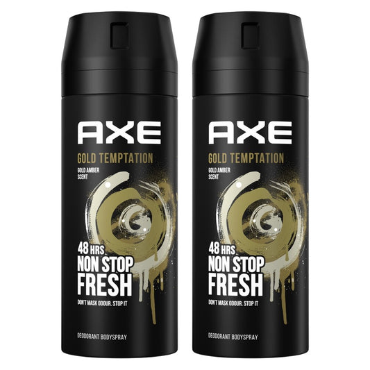 Axe - Deodorant - Spray - Gold Temptation - Gold Amber - 2x150ml