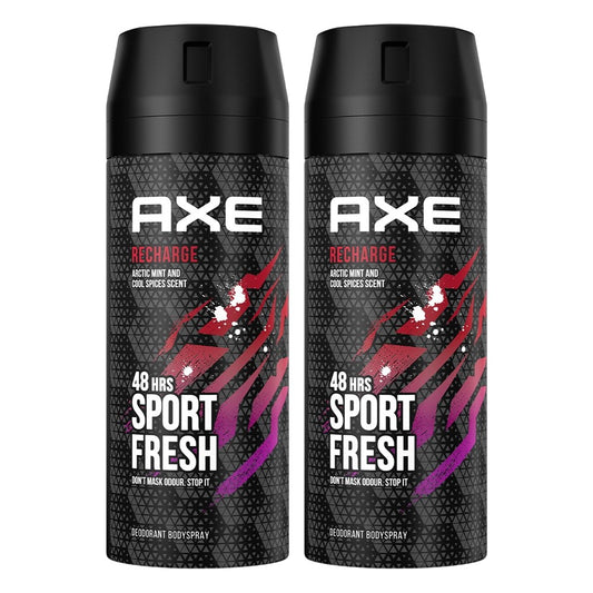 Axe - Deodorant - Spray - Recharge - Arctic Mint & Cool Spices - 2x150ml