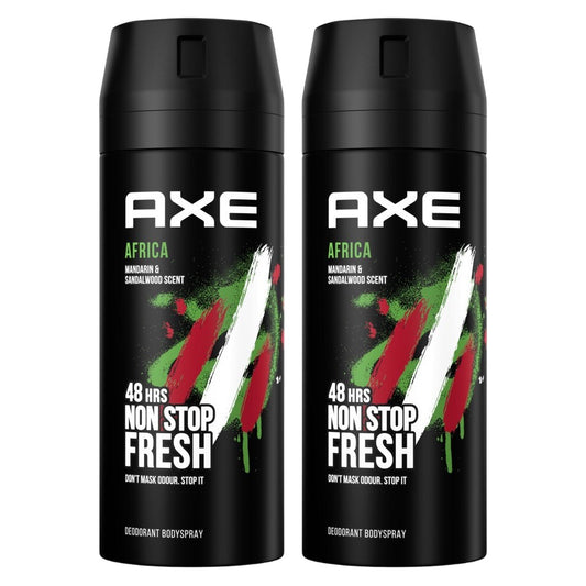 Axe - Deodorant - Spray - Africa - Mandarin & Sandalwood - 2x150ml