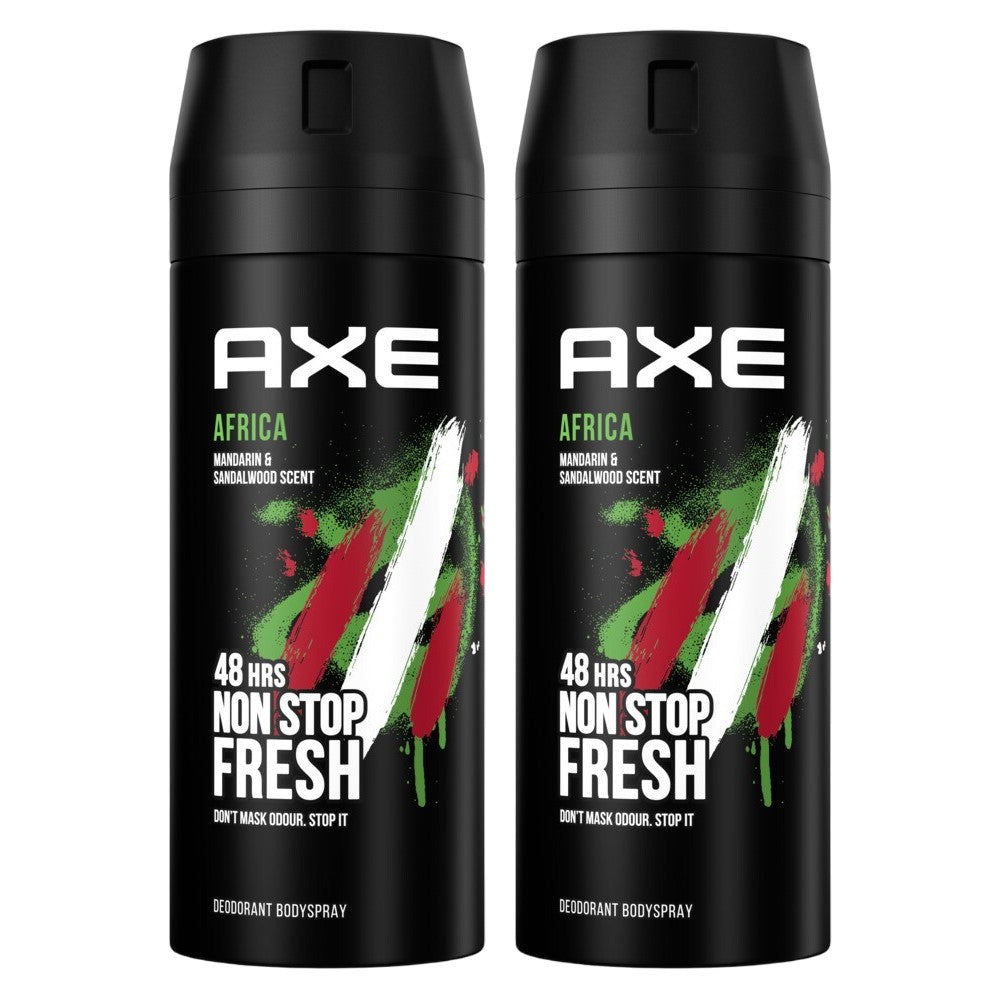 Axe - Deodorant - Spray - Africa - Mandarin & Sandalwood - 2x150ml