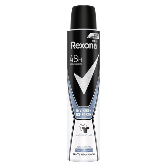 Rexona Men - Deodorant - Spray - Invisible Ice Fresh - Anti Marks - 200ml