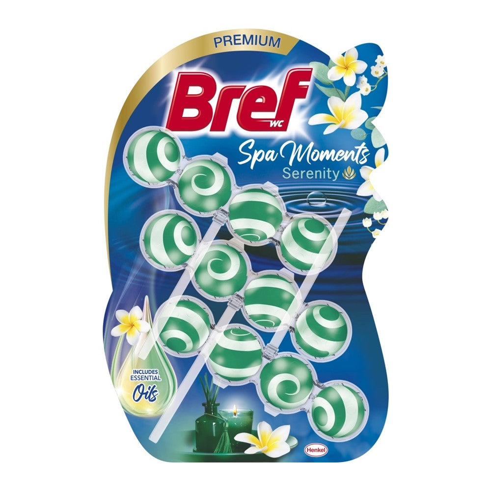 Bref - Toiletblok - Serenity - Wellness - Premium - 3x50g