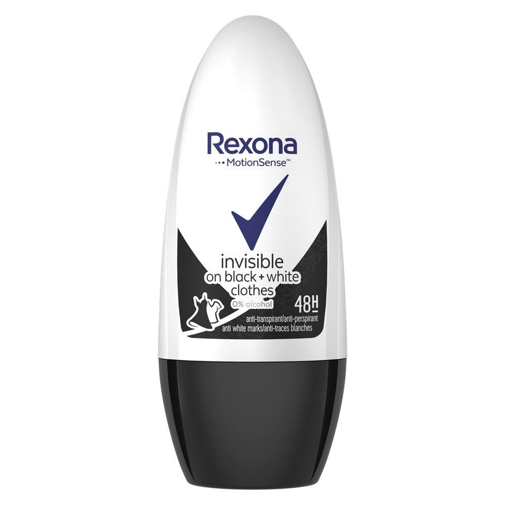 Rexona - Deodorant - Roller - Invisible On Black & White Clothes - 50ml