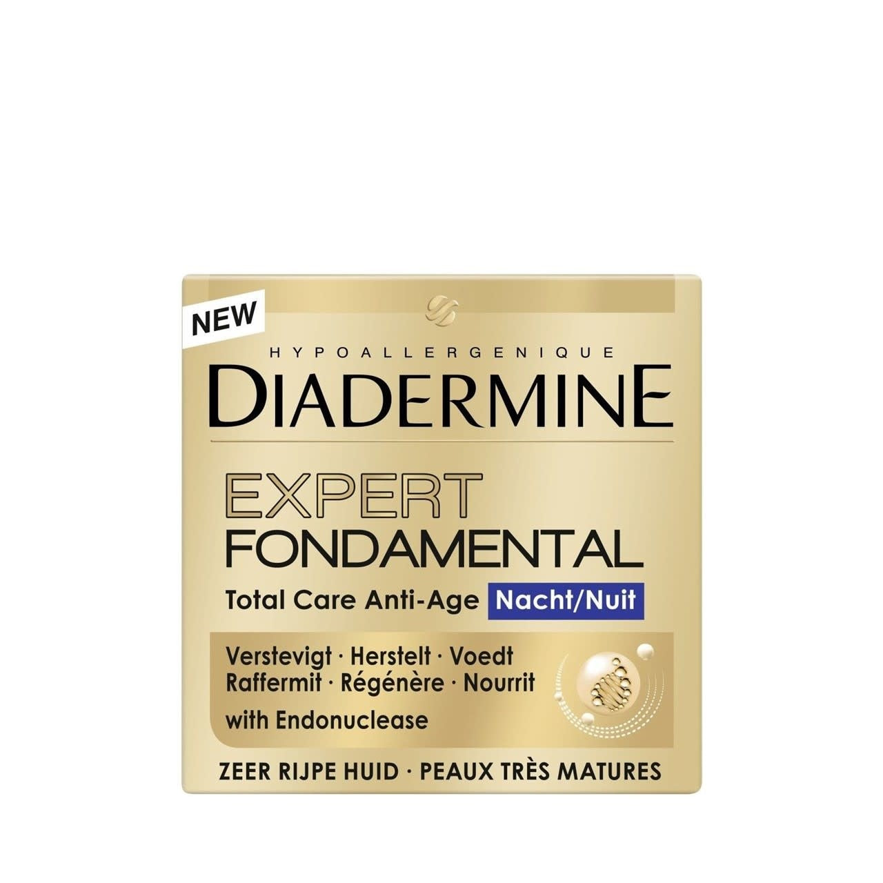 Diadermine - Nachtcreme - Expert Fondamental - Zeer Rijpe Huid - 50ml