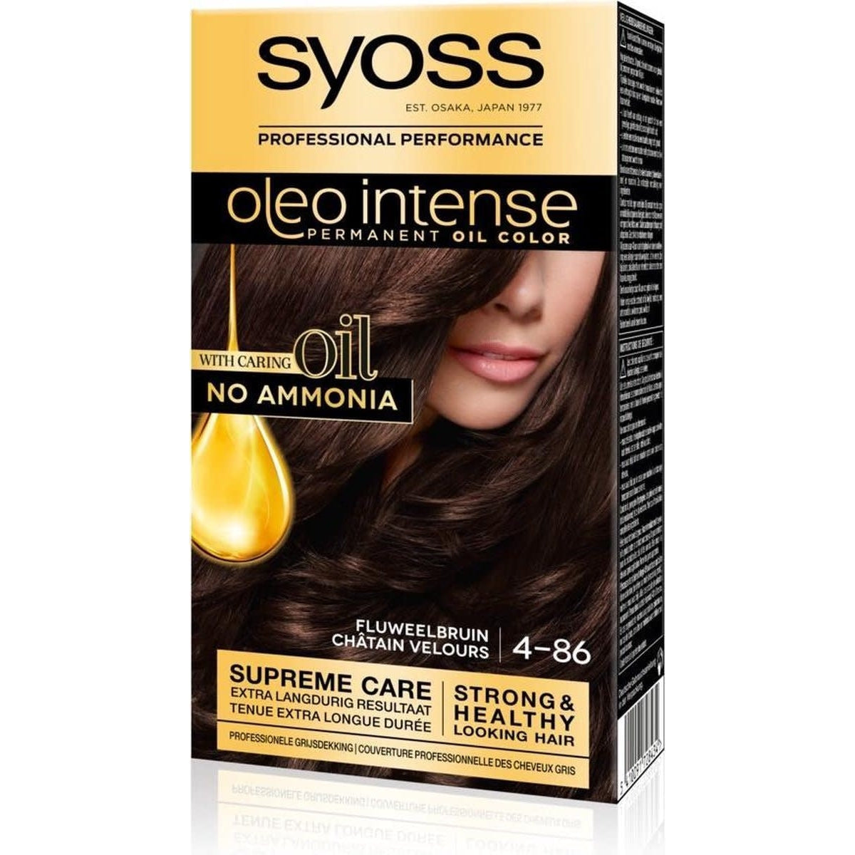Syoss - Haarverf - Oleo Intense - 4-86 - Fluweelbruin - 1 Stuk