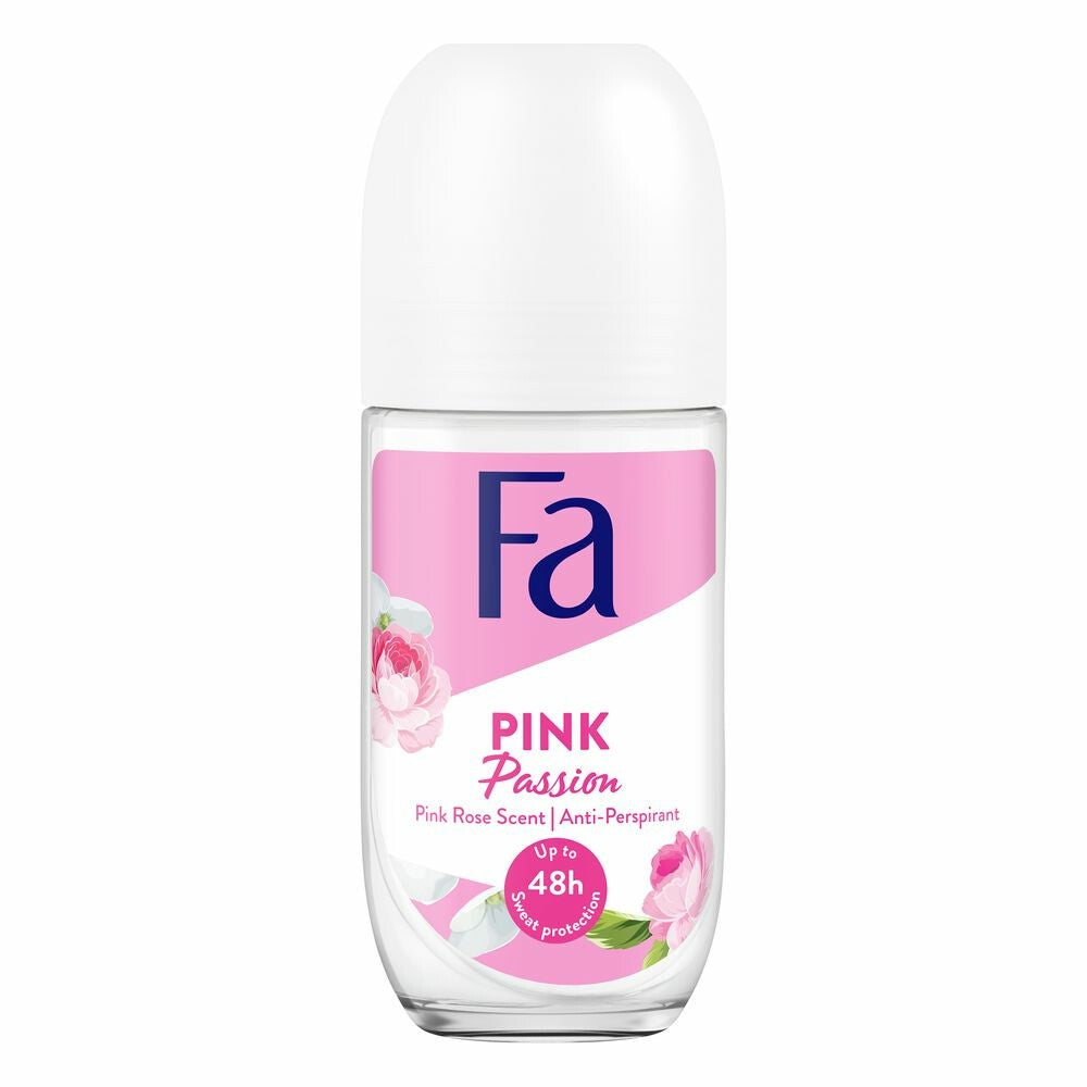Fa - Deodorant - Roller - Pink Passion - Pink Rose Scent - 50ml