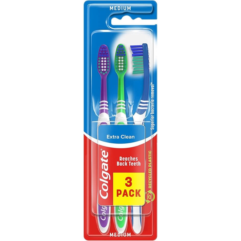 Colgate - Tandenborstel - Extra Clean - Medium - 3 Stuks