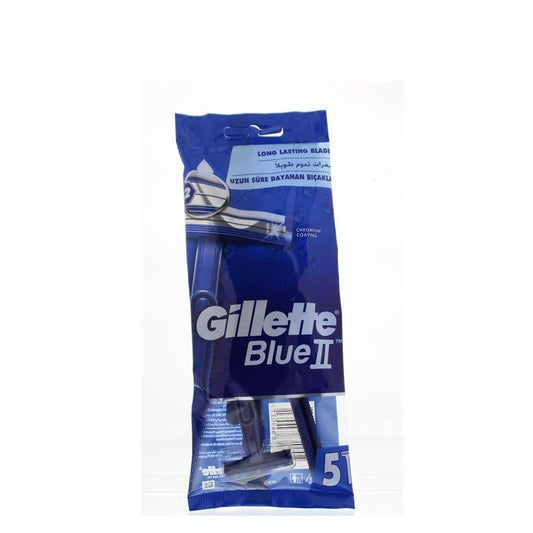 Gillette Blue II - Scheermesjes - Long Lasting Blade - 5 Stuks