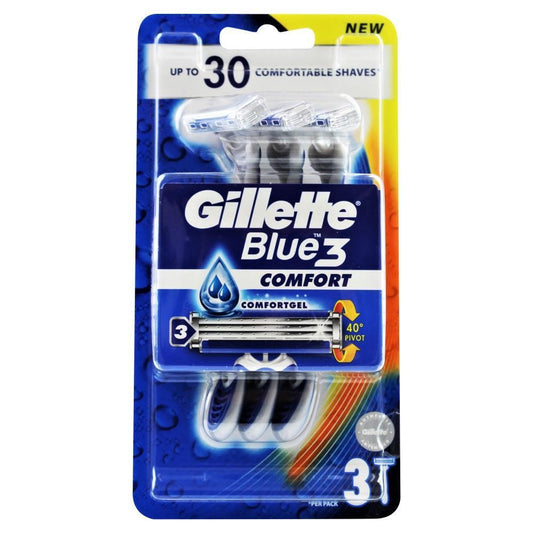 Gillette Blue III - Scheermesjes - 3 Messen - Comfort - 3 Stuks