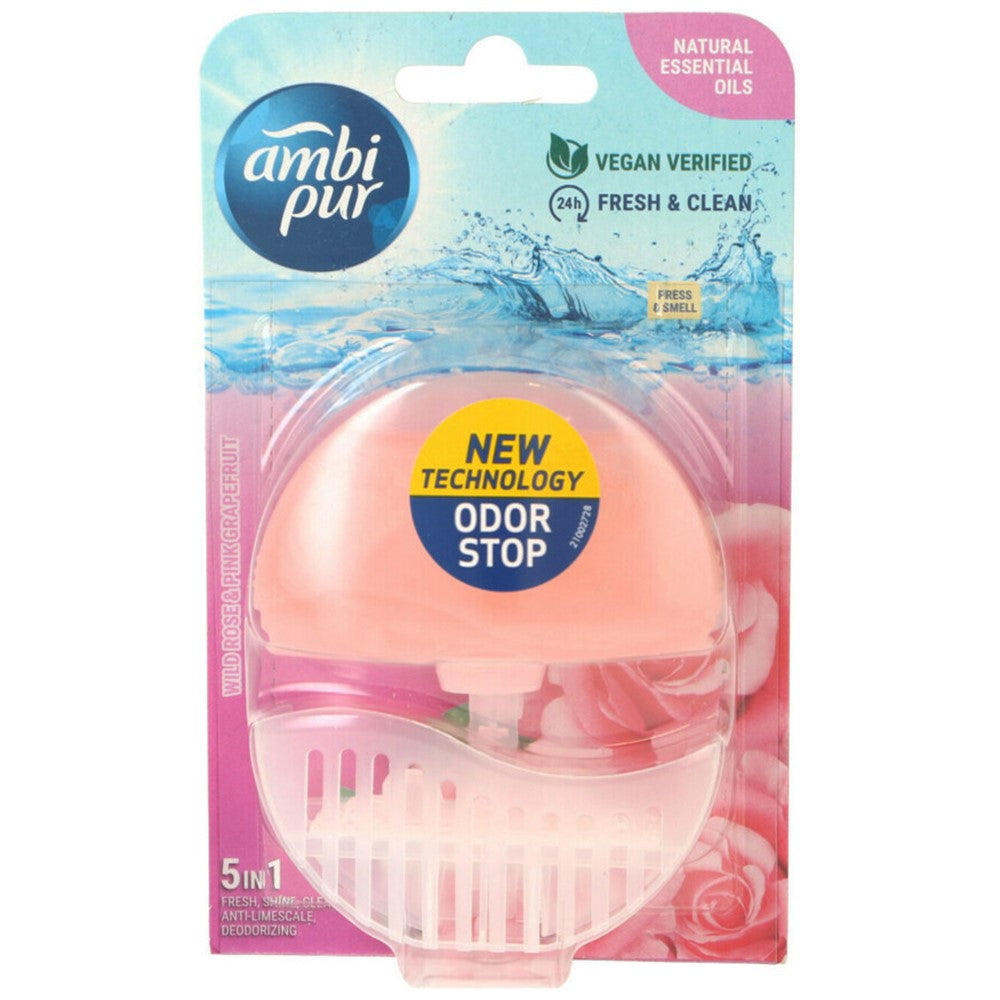 Ambi Pur - Toiletblok - Starterset - Wild Rose & Pink Grapefruit - 55ml