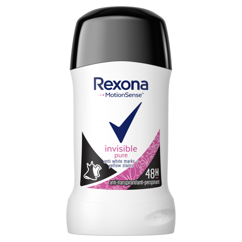 Rexona - Deodorant - Stick - Invisible Pure - 40ml