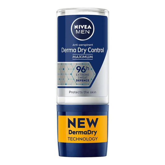 Nivea Men - Deodorant - Roller - Derma Dry Control - 96h - 50ml
