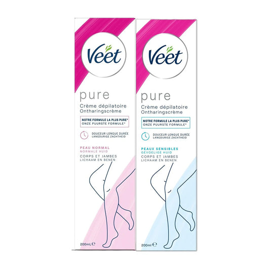 Veet - Ontharingscreme - Gemengde Doos - Pure - Sensitive & Normal Skin - 2 Assortimenten - 36 Stuks