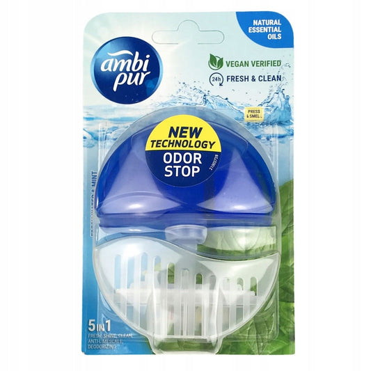 Ambi Pur - Toiletblok - Starterset - Fresh Water & Mint - 6 x 55ml
